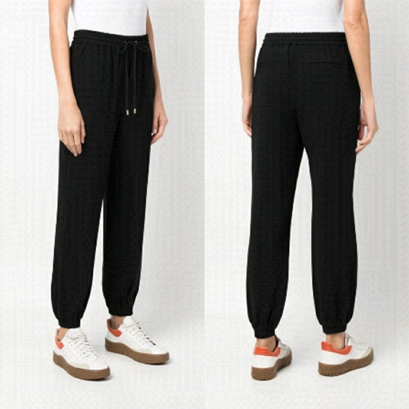 Michael Kors Sz 10 NAVY Drawstring Track Pants - Picture 1 of 5